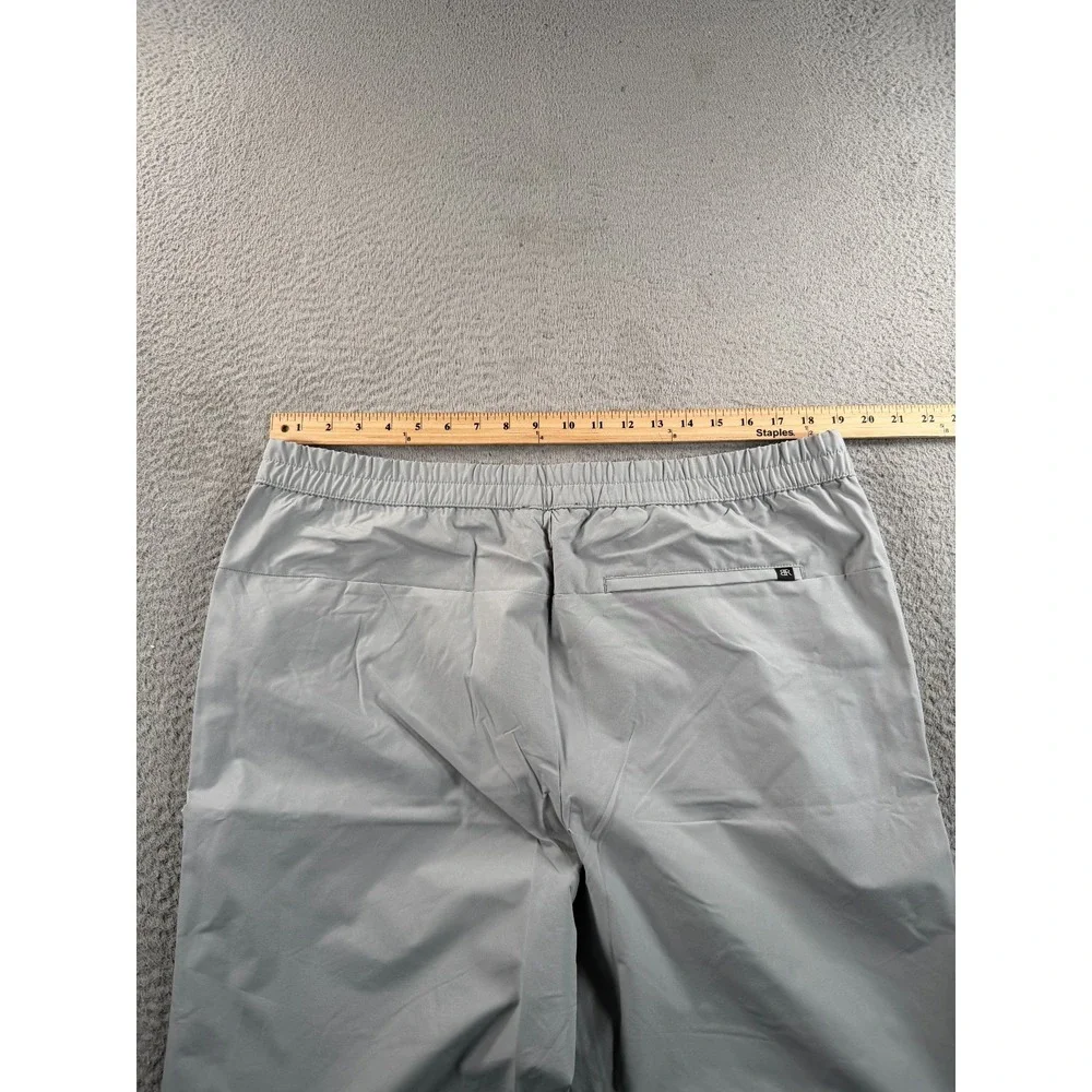 Banana Republic Motion Tech Hybrid Pants Mens 38x30 Gray Polyester Stretch NWT